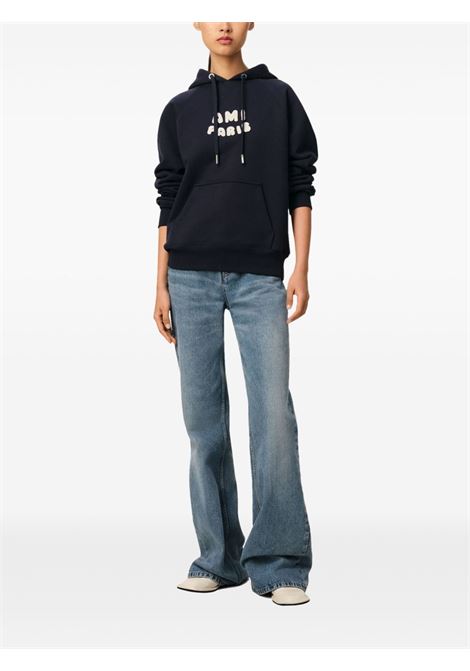 ami paris hoodie woman navy AMI PARIS | USW275.7474011